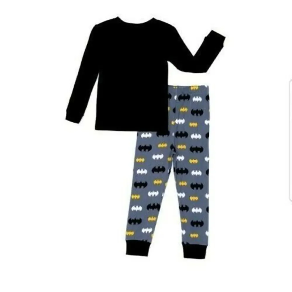 DC Comics - Batman Toddler Boys 2 PC PJ Set - Black & Gray - Size 3T
